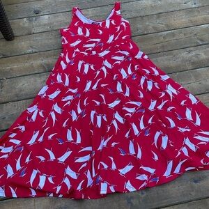 Chaps jersey dress with sailboat print size MP